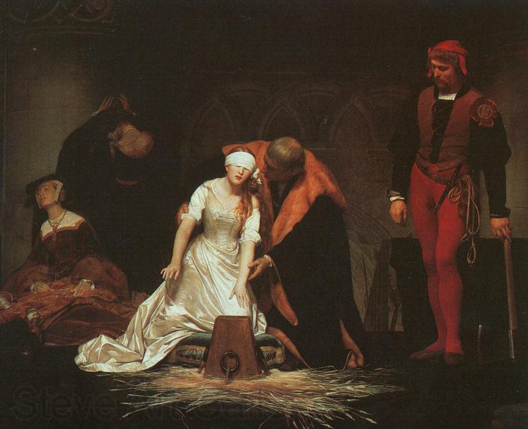 Paul Delaroche The Execution of Lady Jane Grey Spain oil painting art